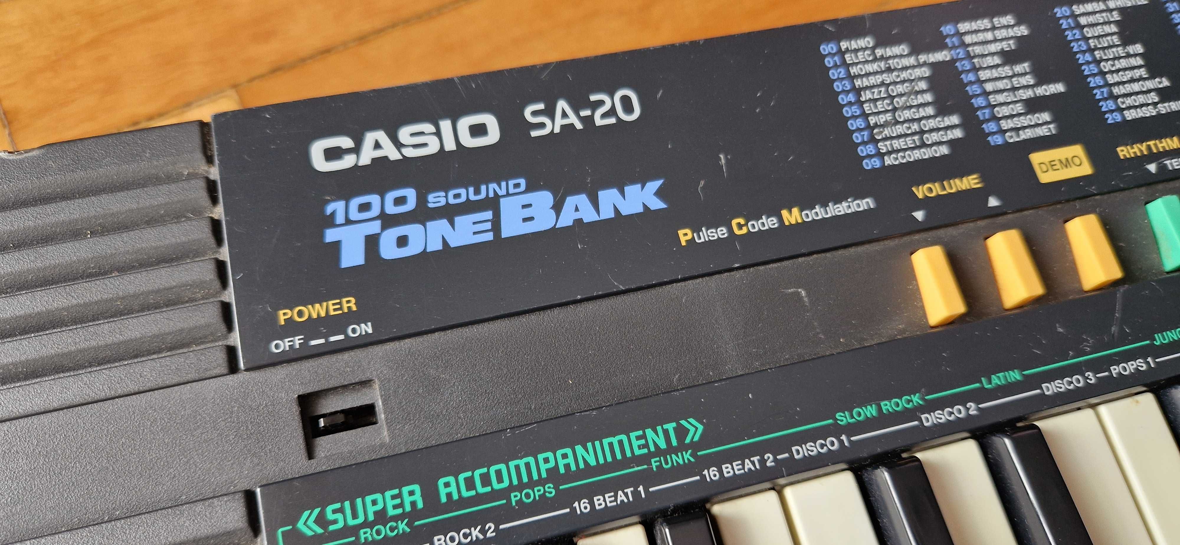 Piano Casio SA-20 100 Sound Tonebank