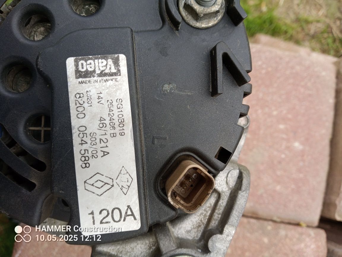 Alternator regenerowany renault scenic 1.9 d