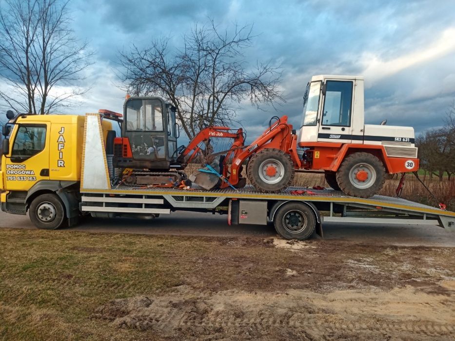 Pomoc Drogowa Holowanie Transport Maszyn Autolaweta Laweta 10 ton