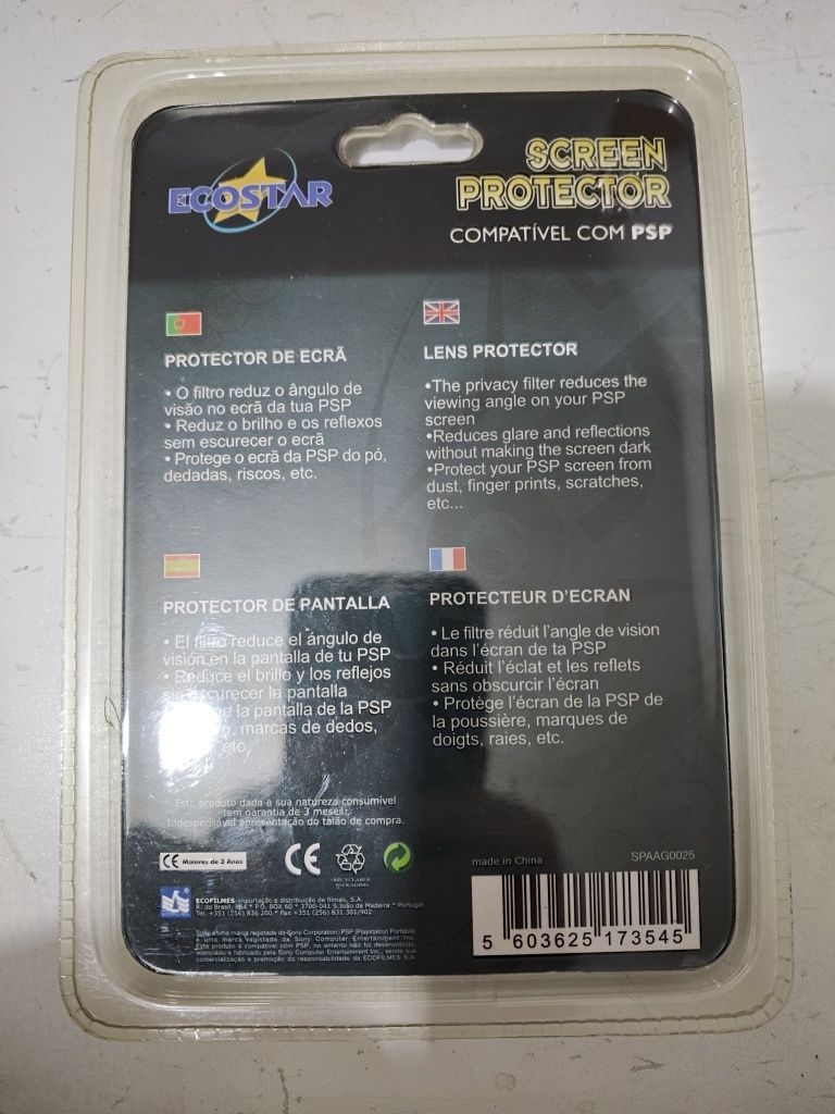 Protetor ecrã para PSP (PlayStation portátil)