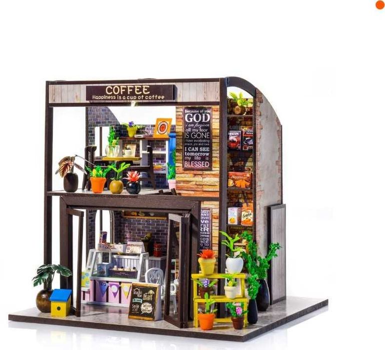 *na prezent* Drewniany Domek Little Story Corner Coffee House model