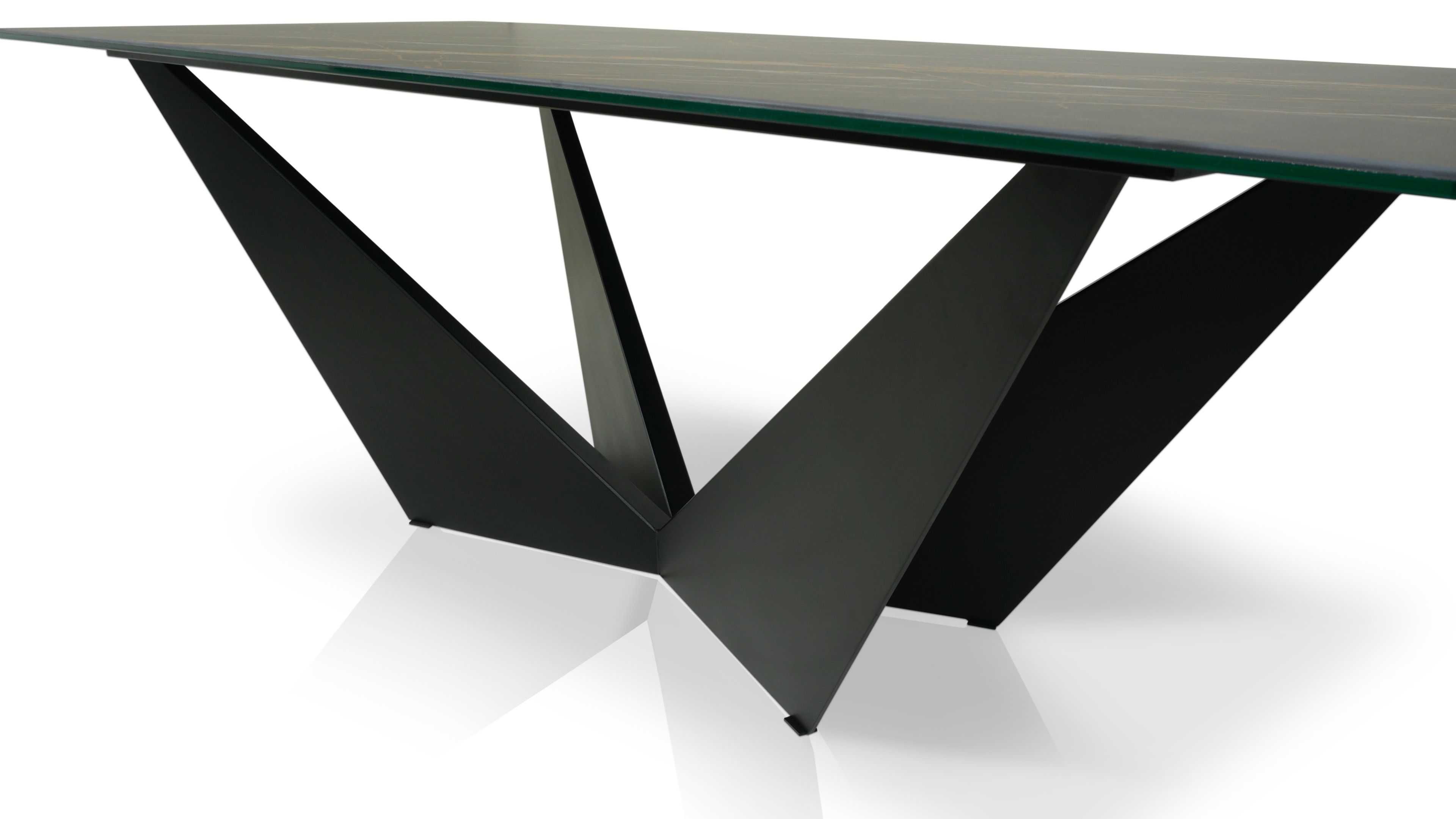 Stół ze spieku kwarcowego 240x100 Nero Noir Desire CASTEL