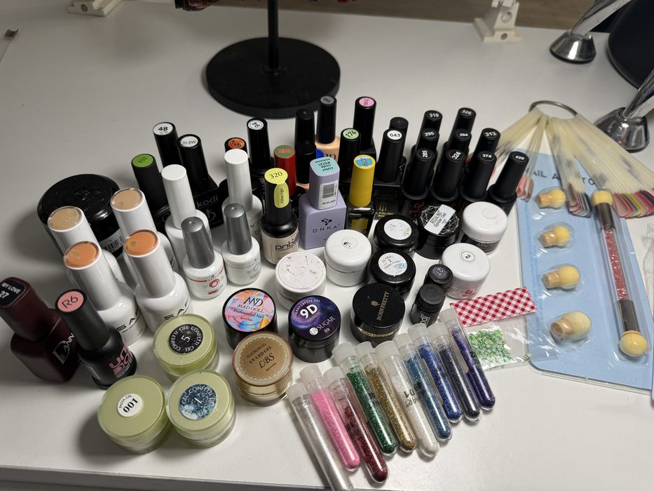 Набор материал для маникюра гель лак краска декор