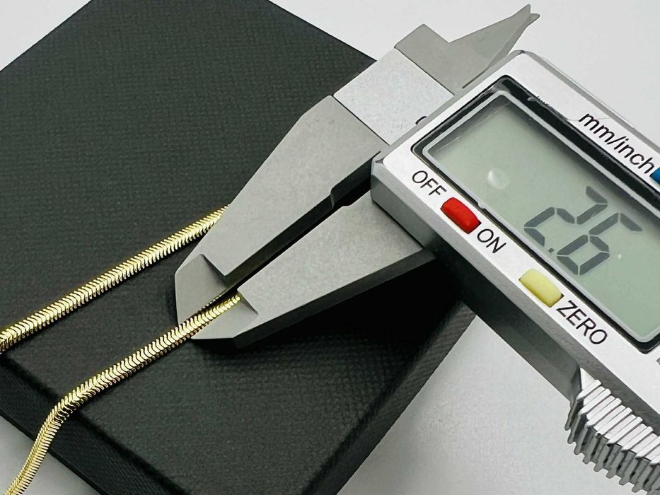 Złoty Łańcuszek Żmijka 585 Cechowany 2,6 mm 45 cm