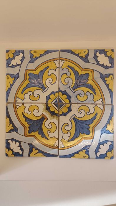 Painel 4 azulejos antigos