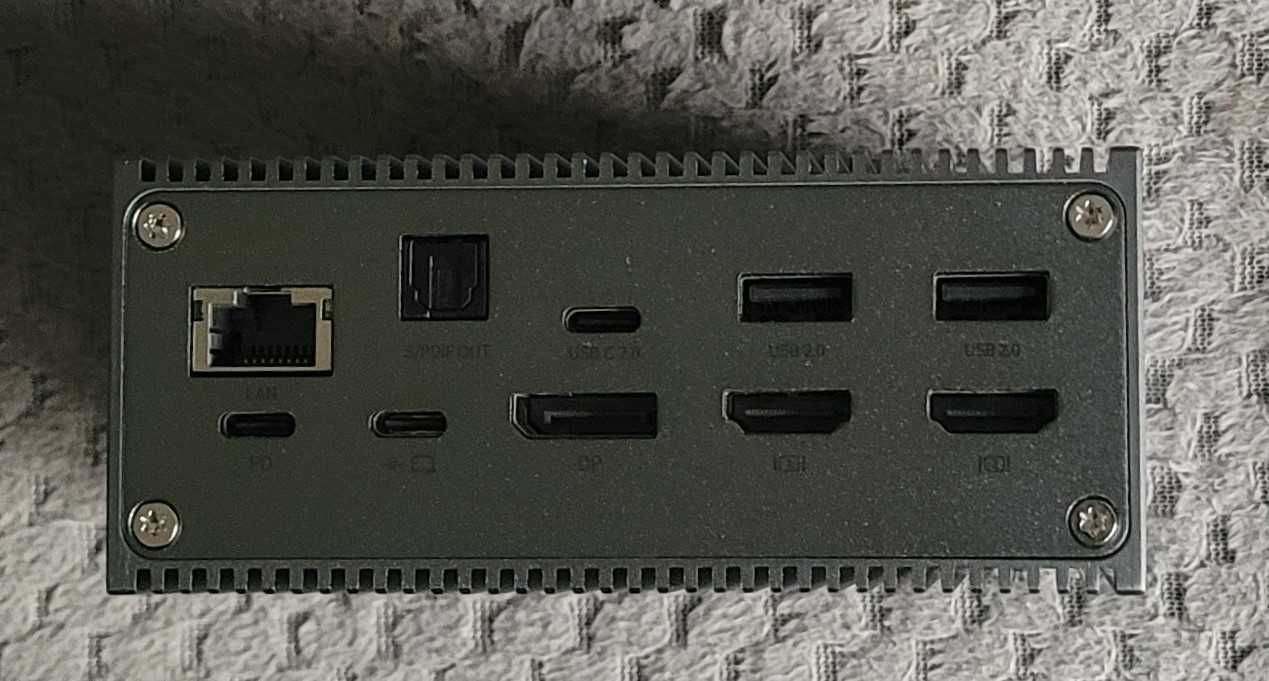 Stacja dokująca USB-C, 17 w 1 wyjście na trzy wyświetlacze z 4K 60Hz