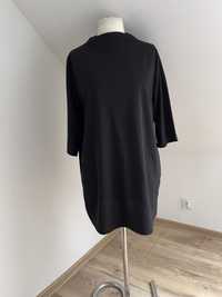 Czarna elastyczna sukienka r.42