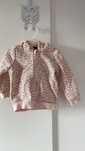 Bluza dresowa rozpinana w kotki 74/80 Lupilu pudrowy róż morelowa