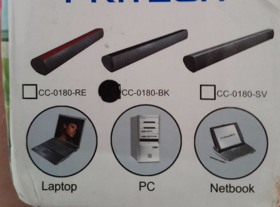 Nova coluna fina Notebook  tem 4 cm / 22 cm USB
