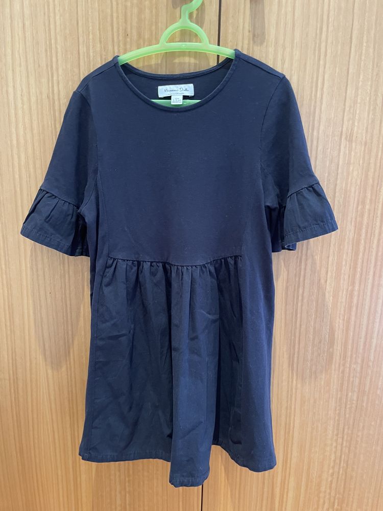 Blusa, azul marinho, Massimo Dutti