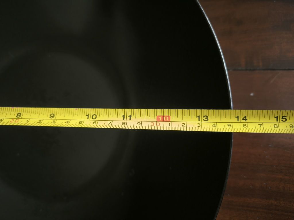 Wok com tampa de vidro 35cm diâmetro
