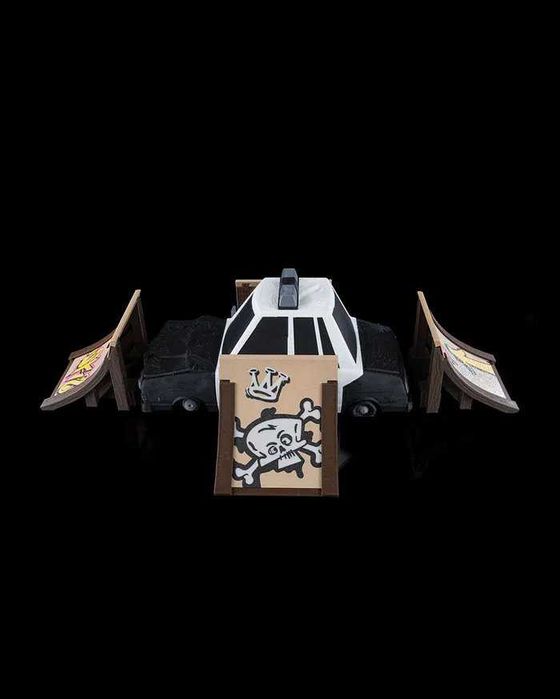 Rampa de carro policia - mini Parque skate de dedos | impressão 3D Bus