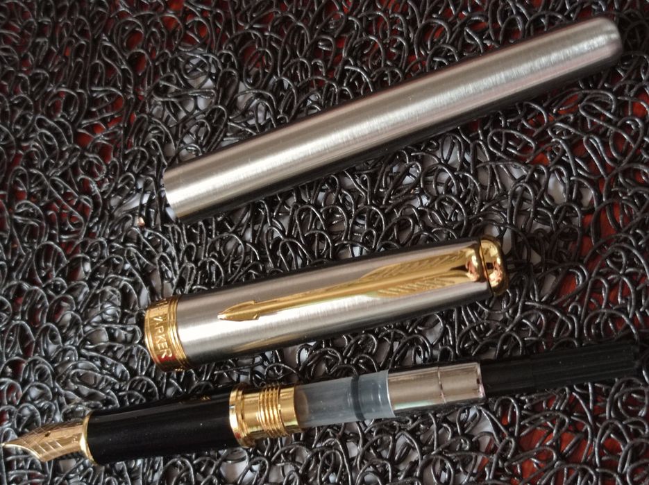 Чернильная ручка Паркер Sonnet Stainless steel GT