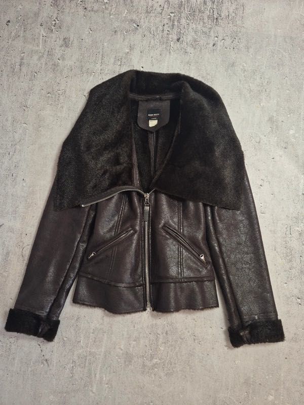 Affliction miss sixty fur kurtka futerko y2k alternative avant garde