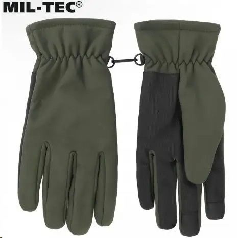 Перчатки тактичні зимові рукавиці  MIL-TEC Soft shell THINSULATE Olive