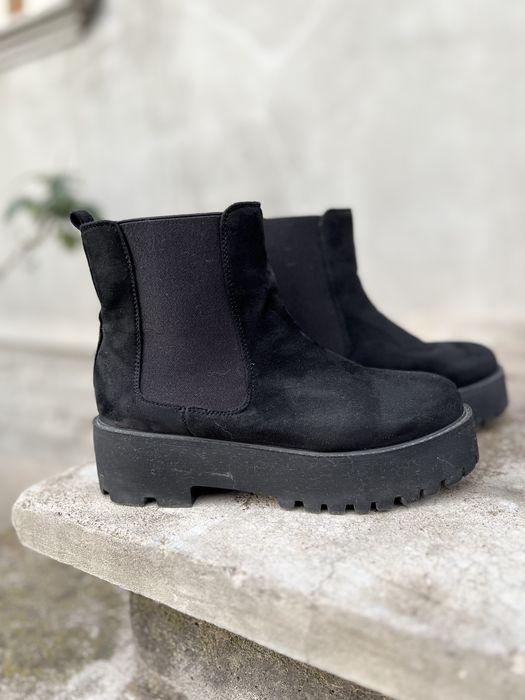 Черевики челсі жіночі замшеві
