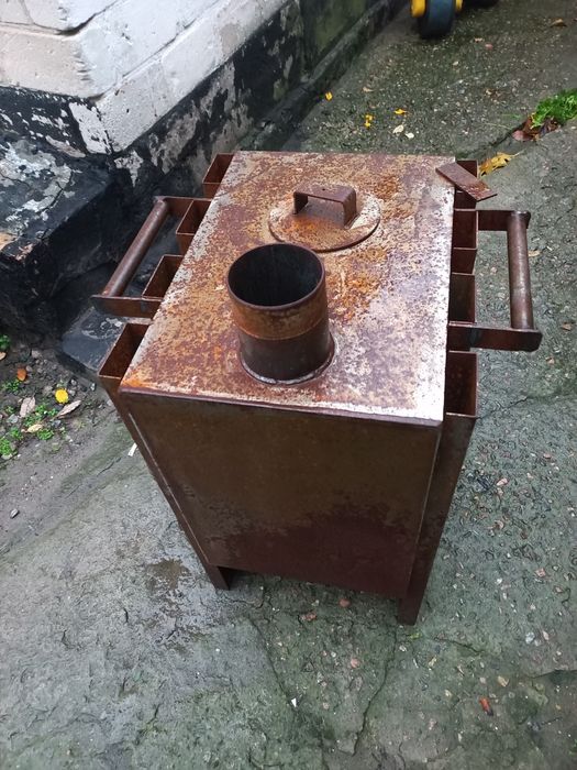 Конвекционная печь буржуй с варочной поверхностью