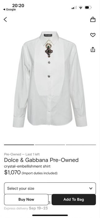 Dolce Gabbana бавовна 44 розмір