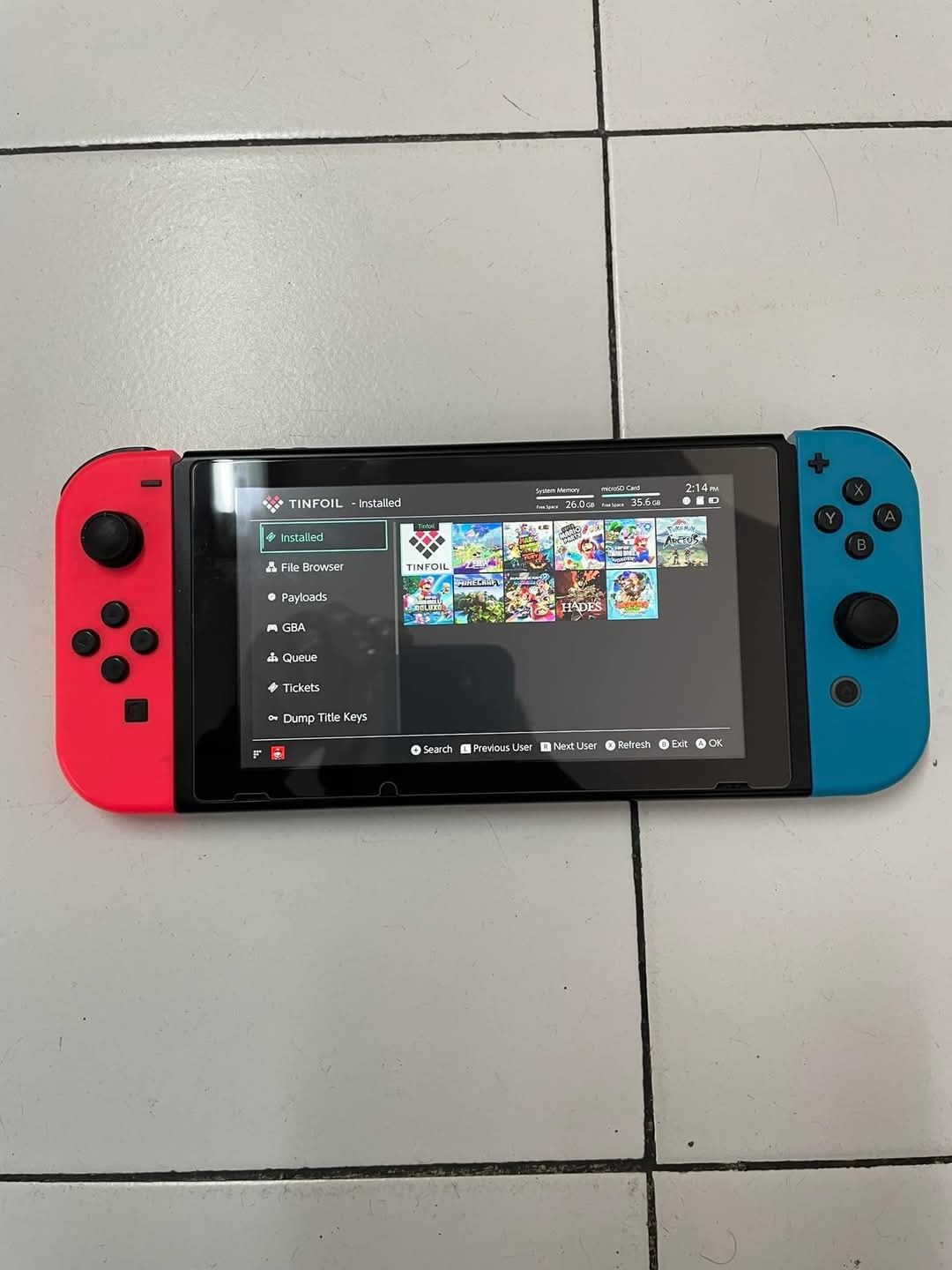 Nintendo switch V2 desbloqueada