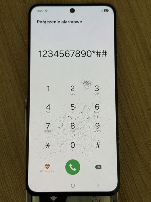 Oryginalny wyświetlacz Samsung S24 Fe zbitek