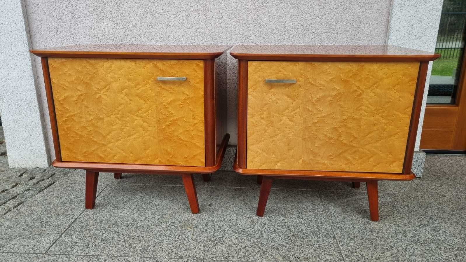 2x szafka nocna Design PRL lata 60 70 Stan Igła