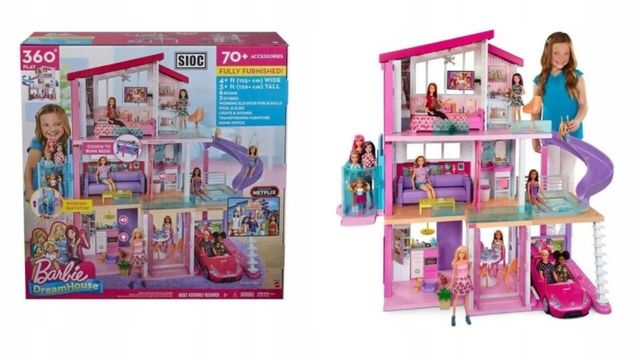 Domek dla lalek Barbie DreamHouse GNH53  basen winda światło  Kraków