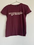 T-shirt bordowy, podkoszulek bordowy, koszulka z krótkim rękawem