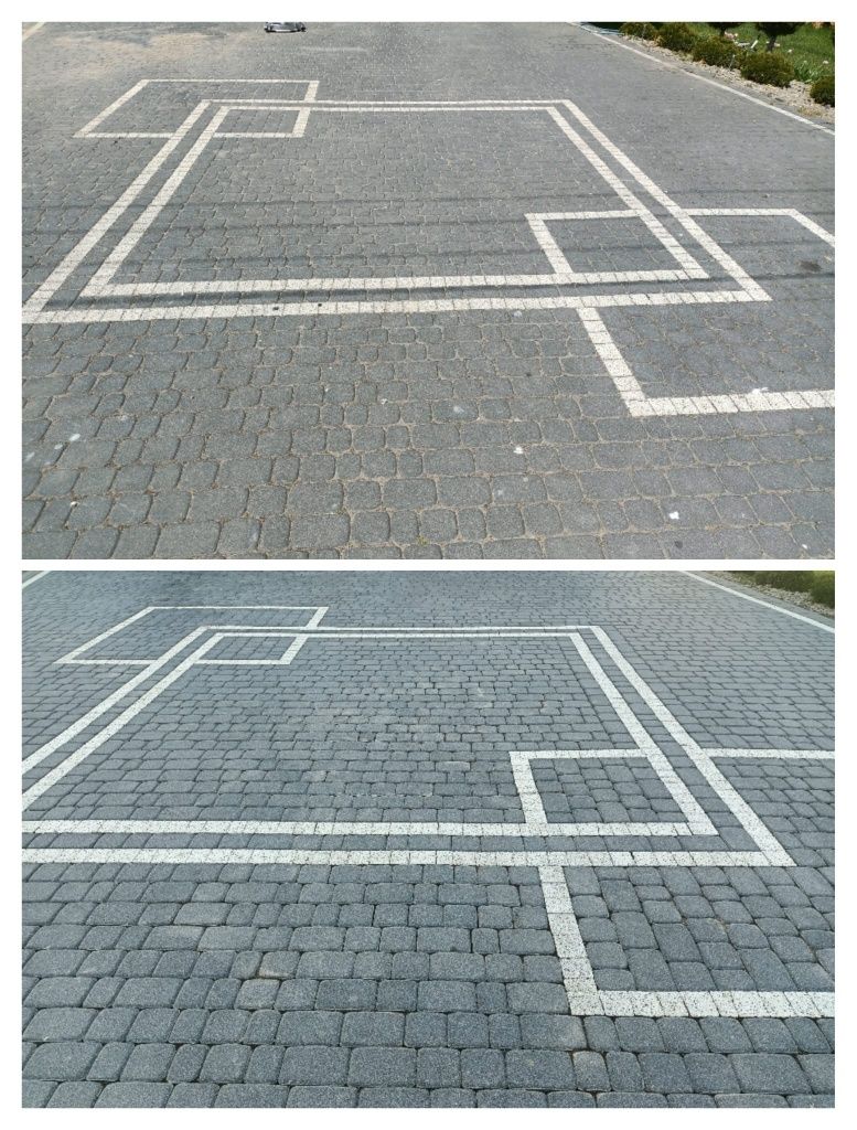 Mycie kostki brukowej, elewacji,dachów