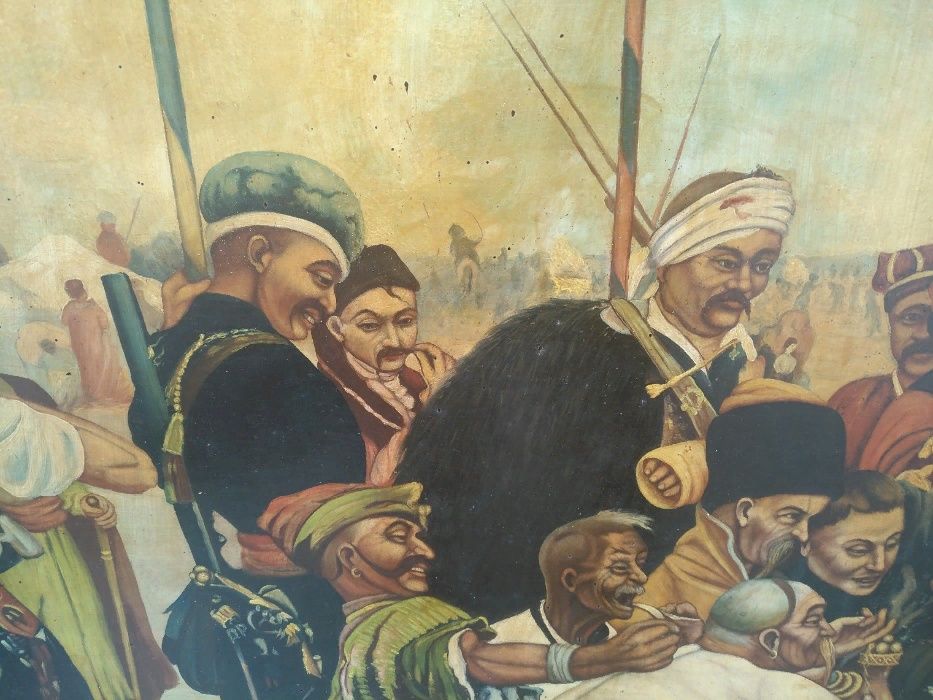 Картина запорожці пишуть листа султанові