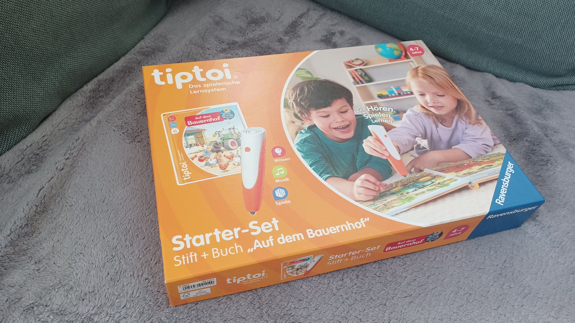 Ravensburger Zestaw startowy tiptoi pióro i książka o gospodarstwie DE