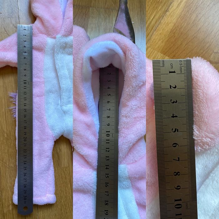 Kombinezon jednorożec z kapciami do bobasa 37-8 cm