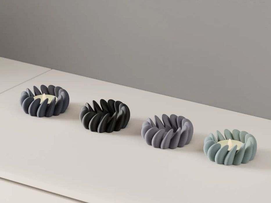 Porta-Velas Espiral Moderno