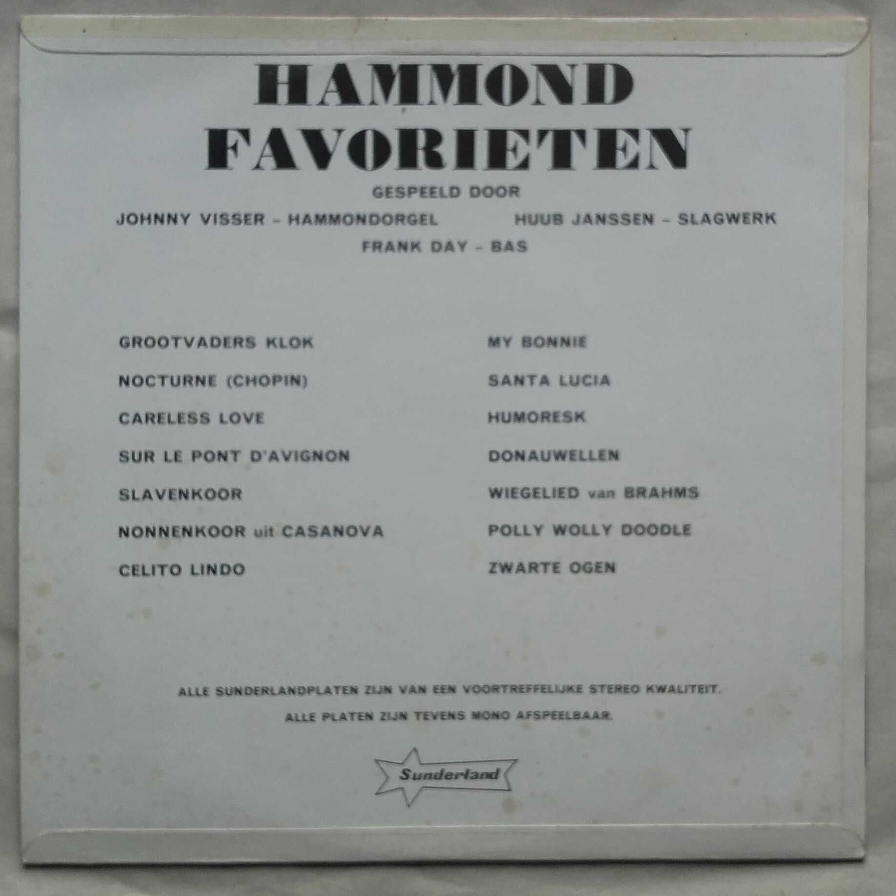 Muzyka organowa, Hammond Favorieten winyl