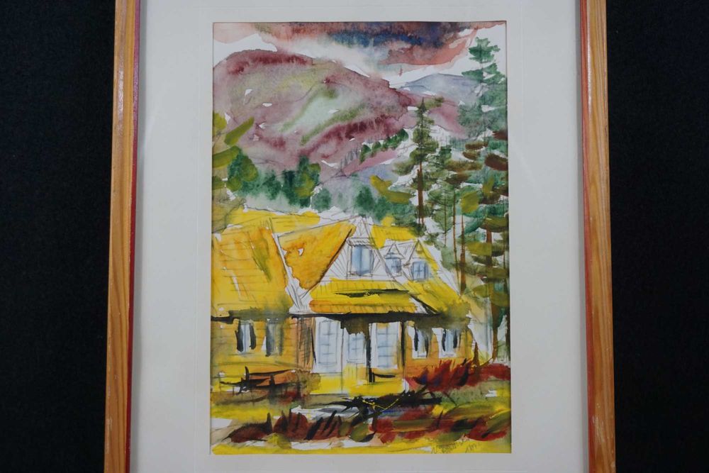 Obraz Kazimierz Starczewski Schronisko w Roztoce Zakopane 1977 Tatry