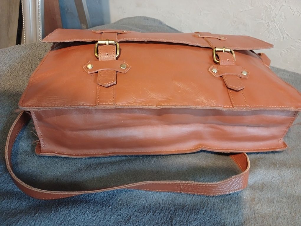 Мужская сумка-портфель Asos,натуральная кожа