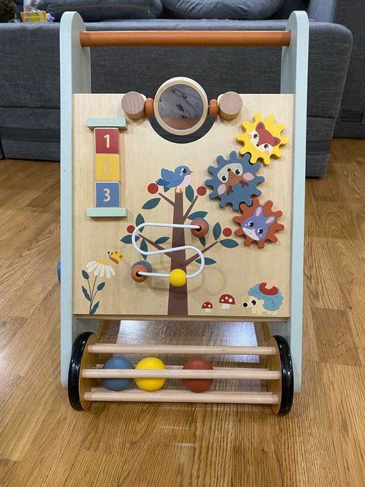 Дитячі ходунки-каталка SMIKI. Дерев'яна розвиваюча іграшка малюкам