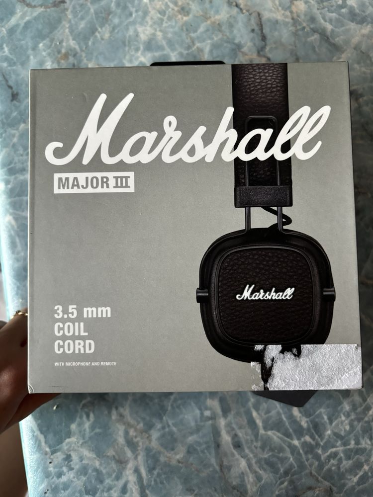 Marshall major 3 навушники дротові в ідеальному стані