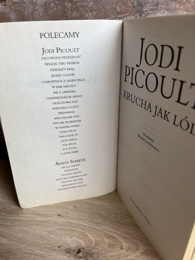 Ksiazka jodi picoult krucha jak lód