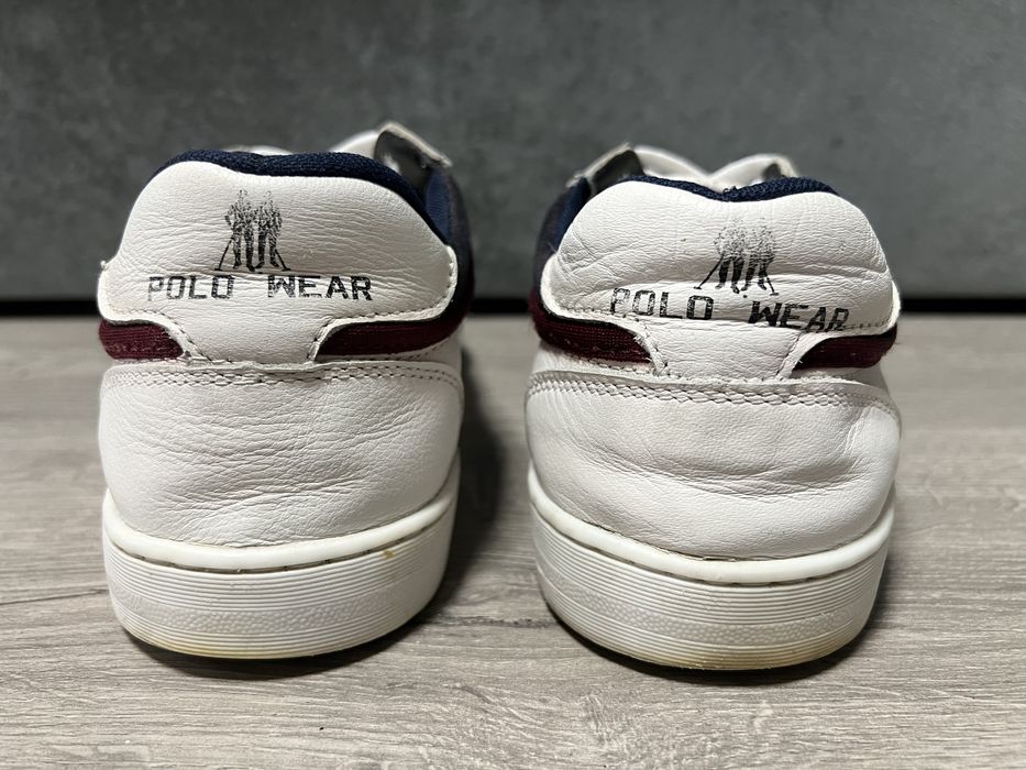 Polo wear білі чоловічі кеди, кросівки з перфорацією, р. 41,5