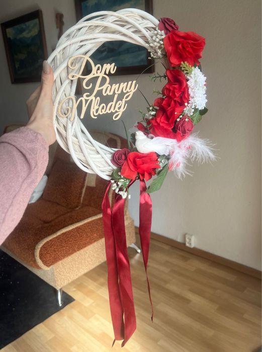 Wianek na drzwi Dom Panny Młodej