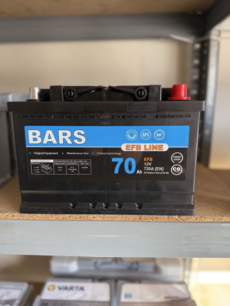 Akumulator BARS 12V 70Ah 720A EFB
