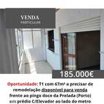 Grande Oportunidade:  T1 na Prelada com elevador e metro à Porta