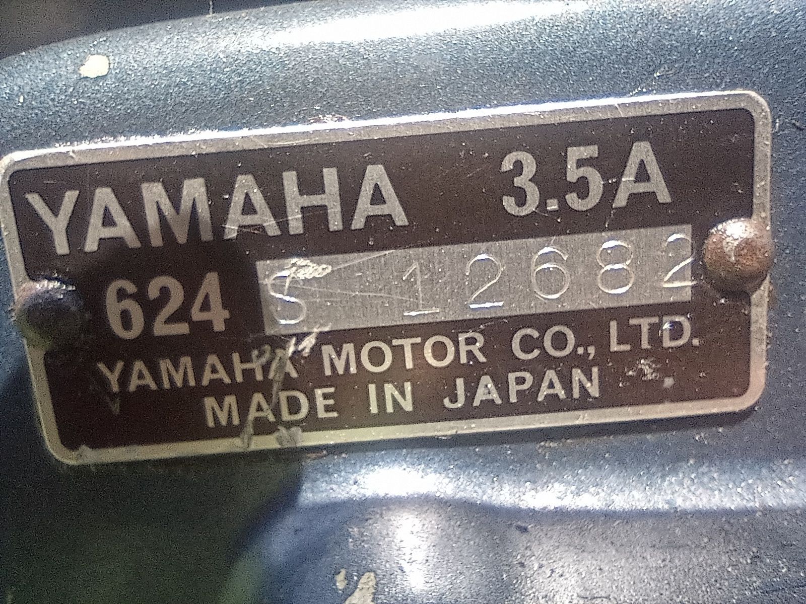 Yamaha 3.5 silnik do łodzi, pontonu