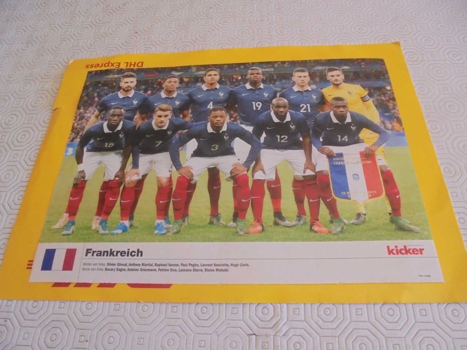 Posters (21,5X30) de Seleções de Futebol no Euro 2016 em França
