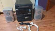 Wieża Philips FW335 z głośnikami Wharfedale  radio FM AUX