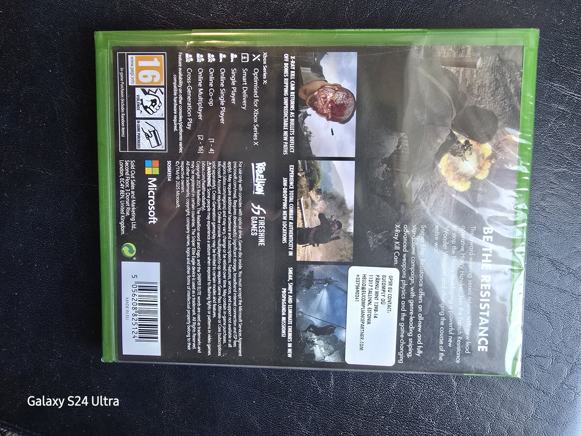 Gra Sniper elite resistance Xbox x NOWA
