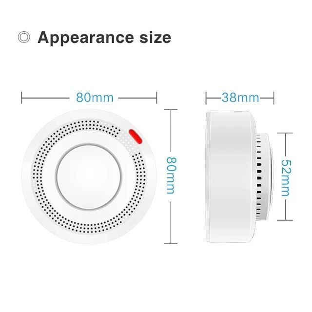 Tuya wi-fi zigbee czujnik dymu Smart life smoke detektor sensor