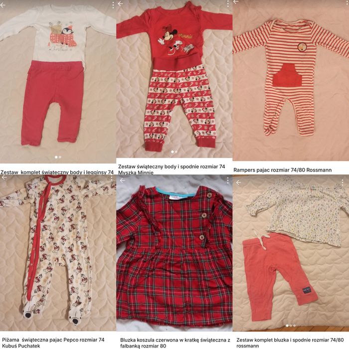 Ogromny Zestaw mega paka ubrań 74 80 74/80