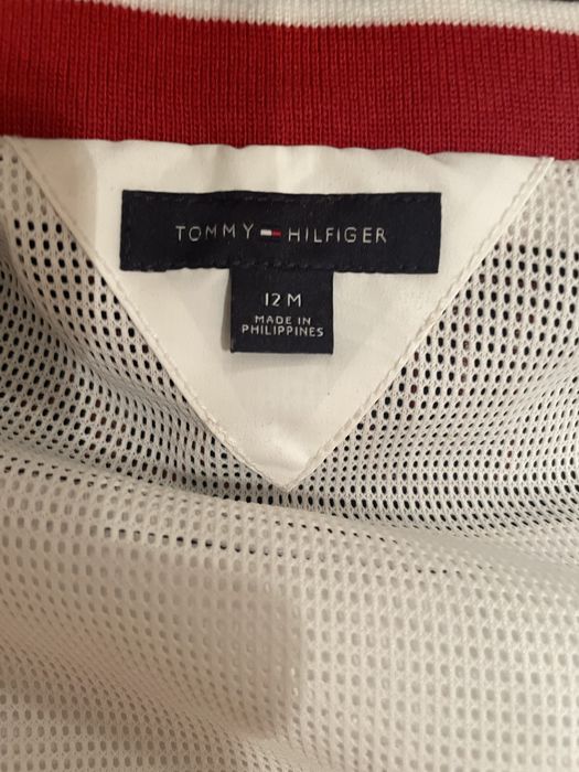 Biała dziecięca kurtka Tommy  Hilfiger