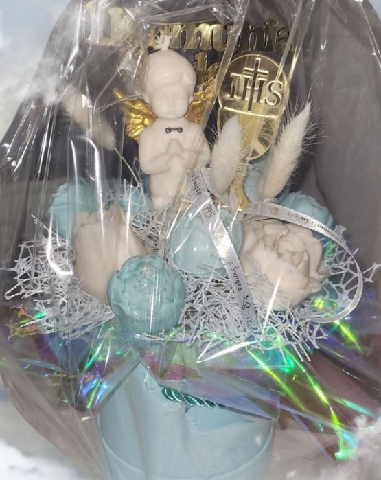 Flowerbox że świeczkami sojowymi